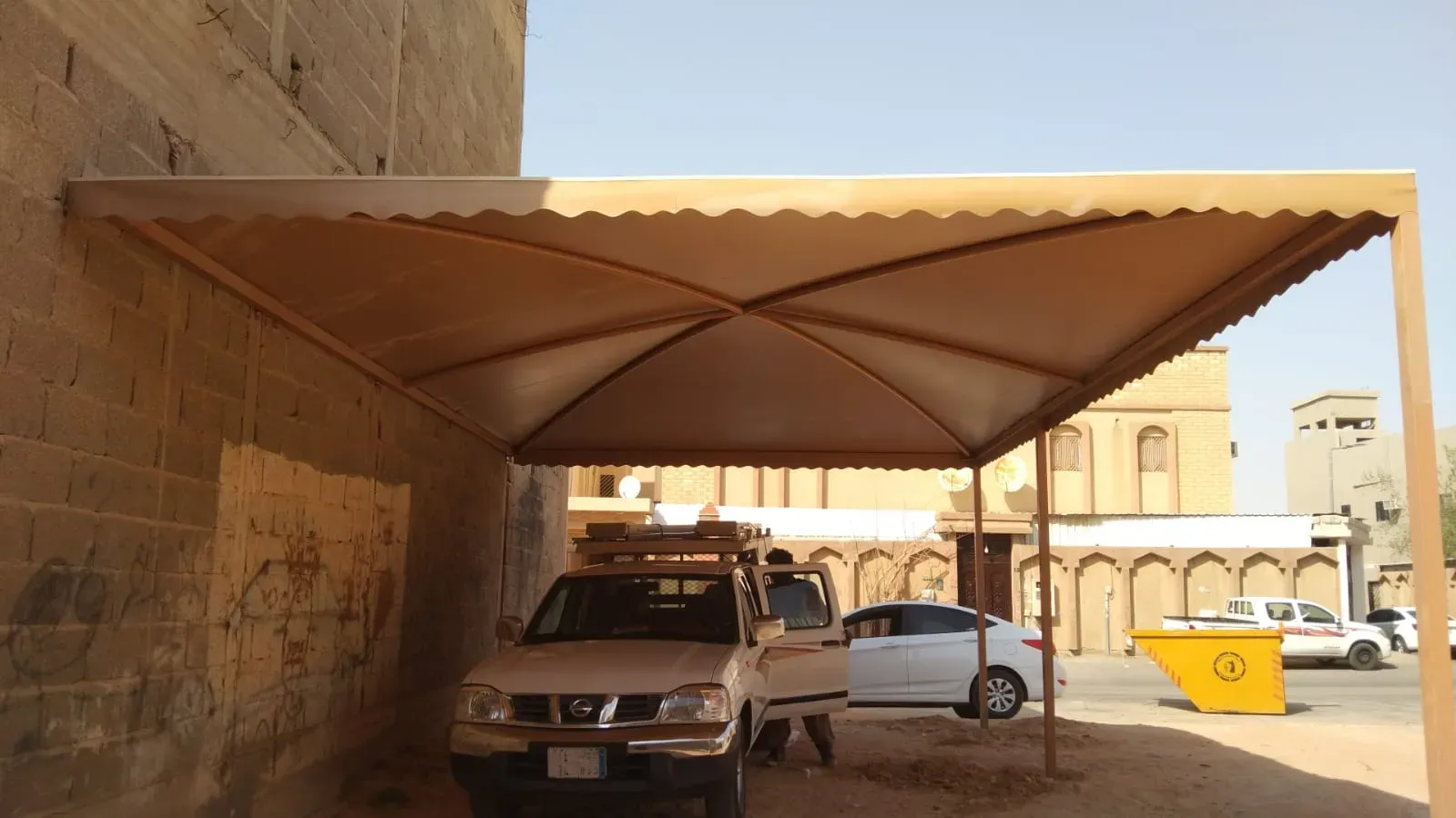 تركيب مظلات سيارات معلقه وخارجيه