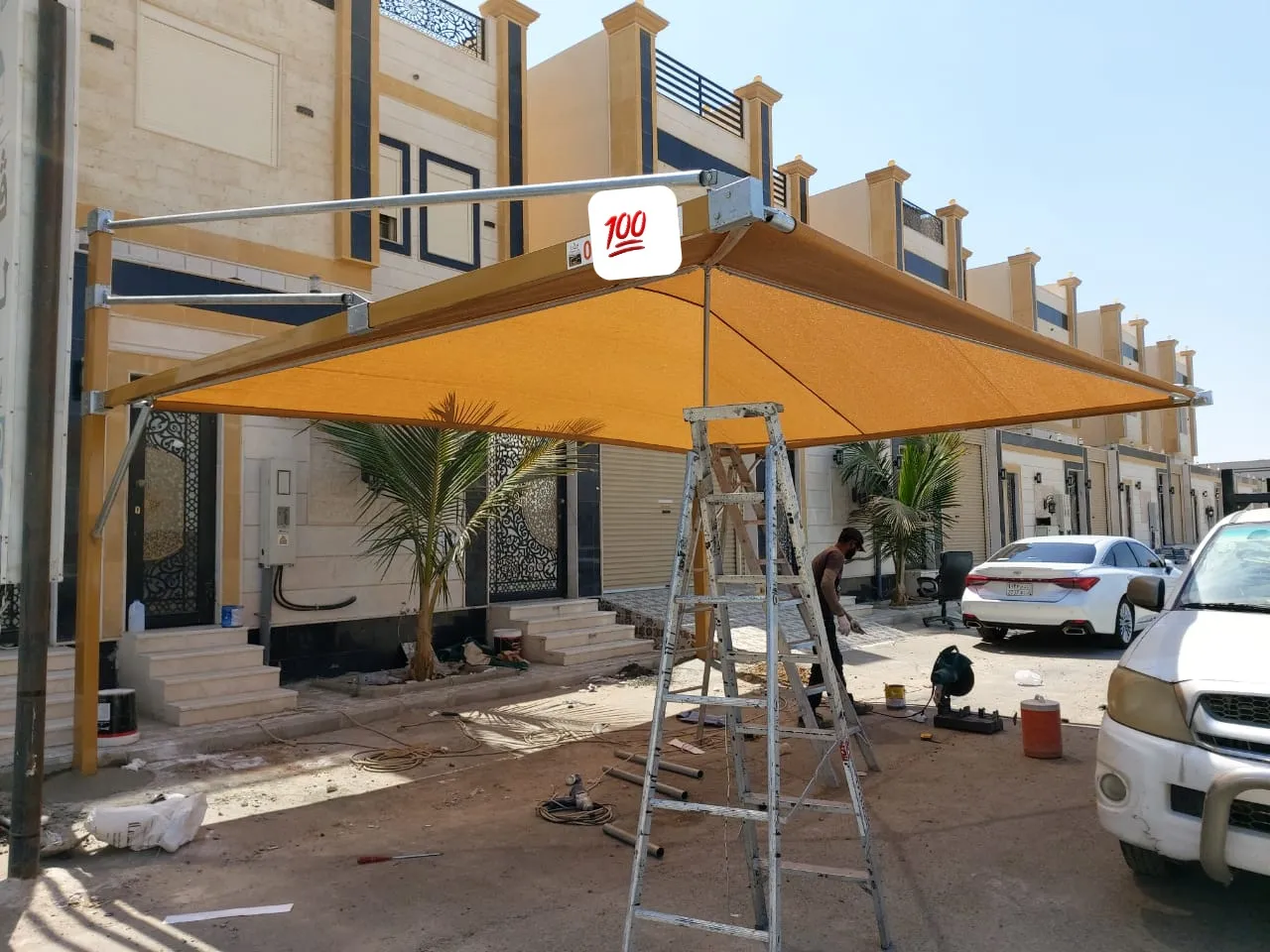تركيب مظلات سيارات معلقة وخارجيةبالدمام وجميع مناطق المملكة