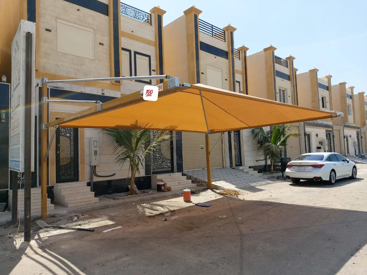تركيب مظلات سيارات معلقة وخارجيةبالدمام وجميع مناطق المملكة