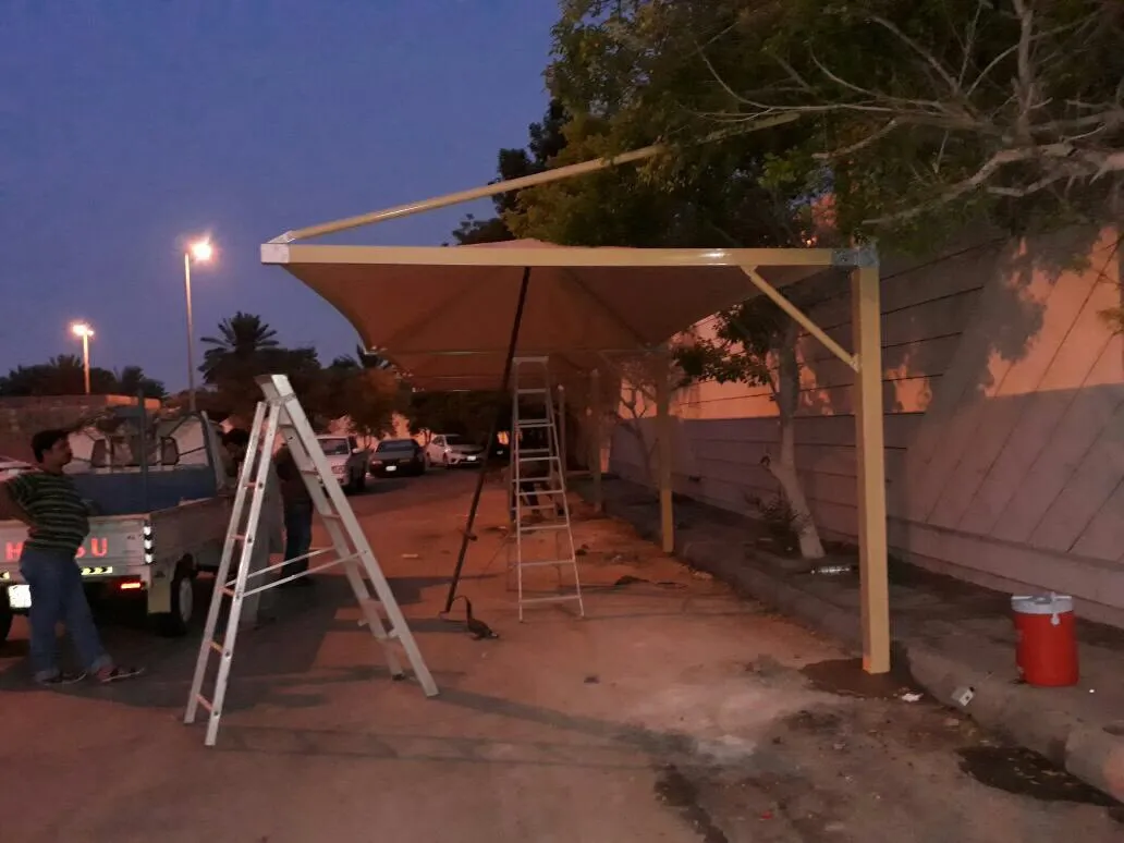 تركيب مظلات سيارات معلقة وخارجيةبالدمام وجميع مناطق المملكة