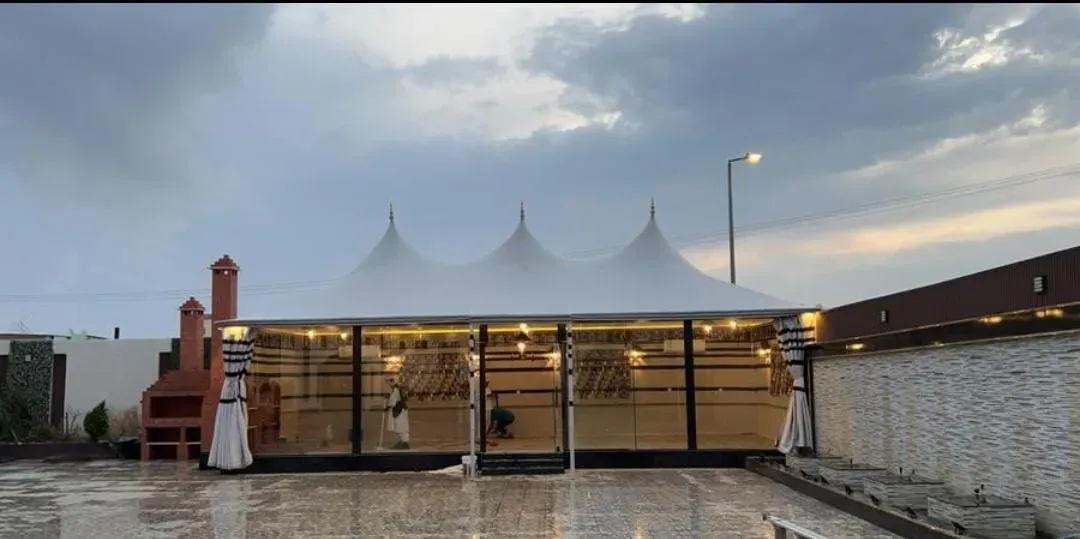 تركيب افضل مظلات هرميه في المملكه