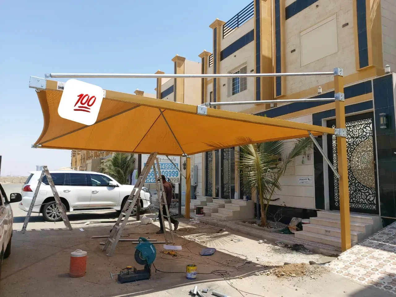 خدمات تركيب مظلات سيارات في المنطقة الشرقية من شركة الخليج