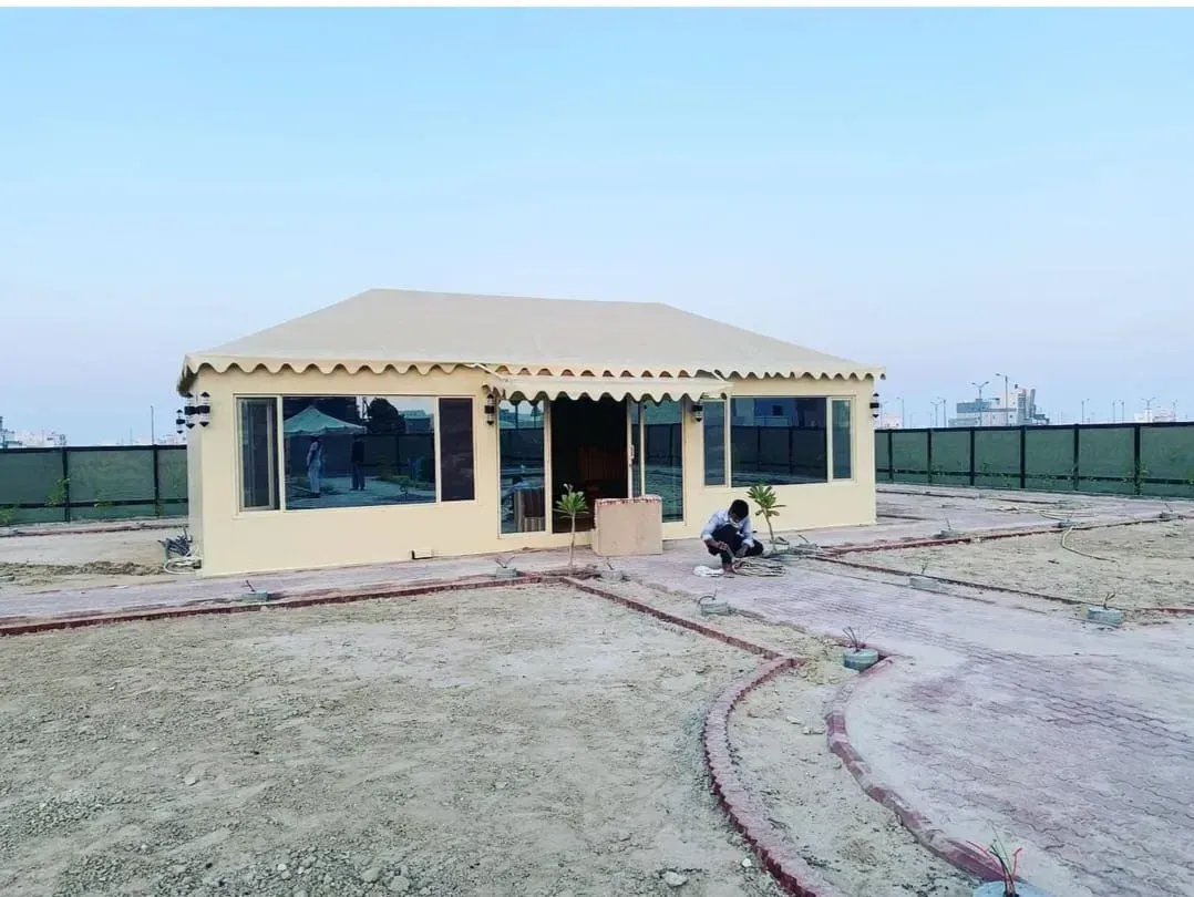 "خيام مَلِيكَة الفاخرة — من شركة الخليج العربي… فخامة تليق ب